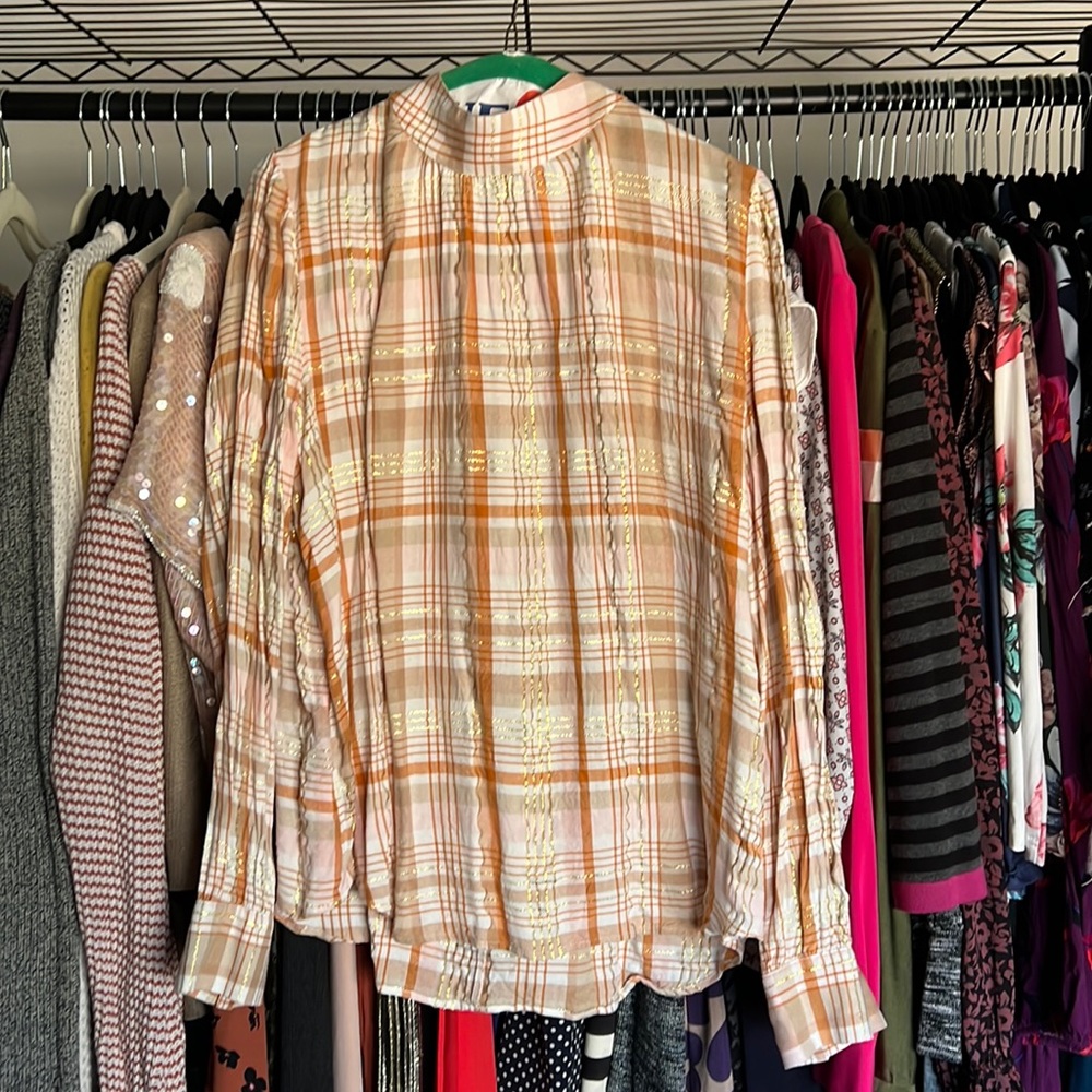 Classy Plaid Blouse